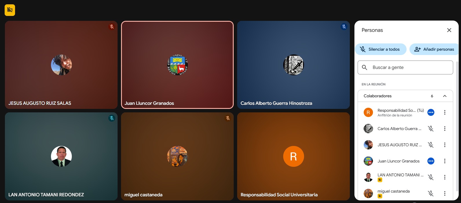 Dirección de Responsabilidad Social Universitaria socializa la Política de RSU ante los lideres de la Federación de Estudiantes de la Universidad Nacional Agraria (FEUA)